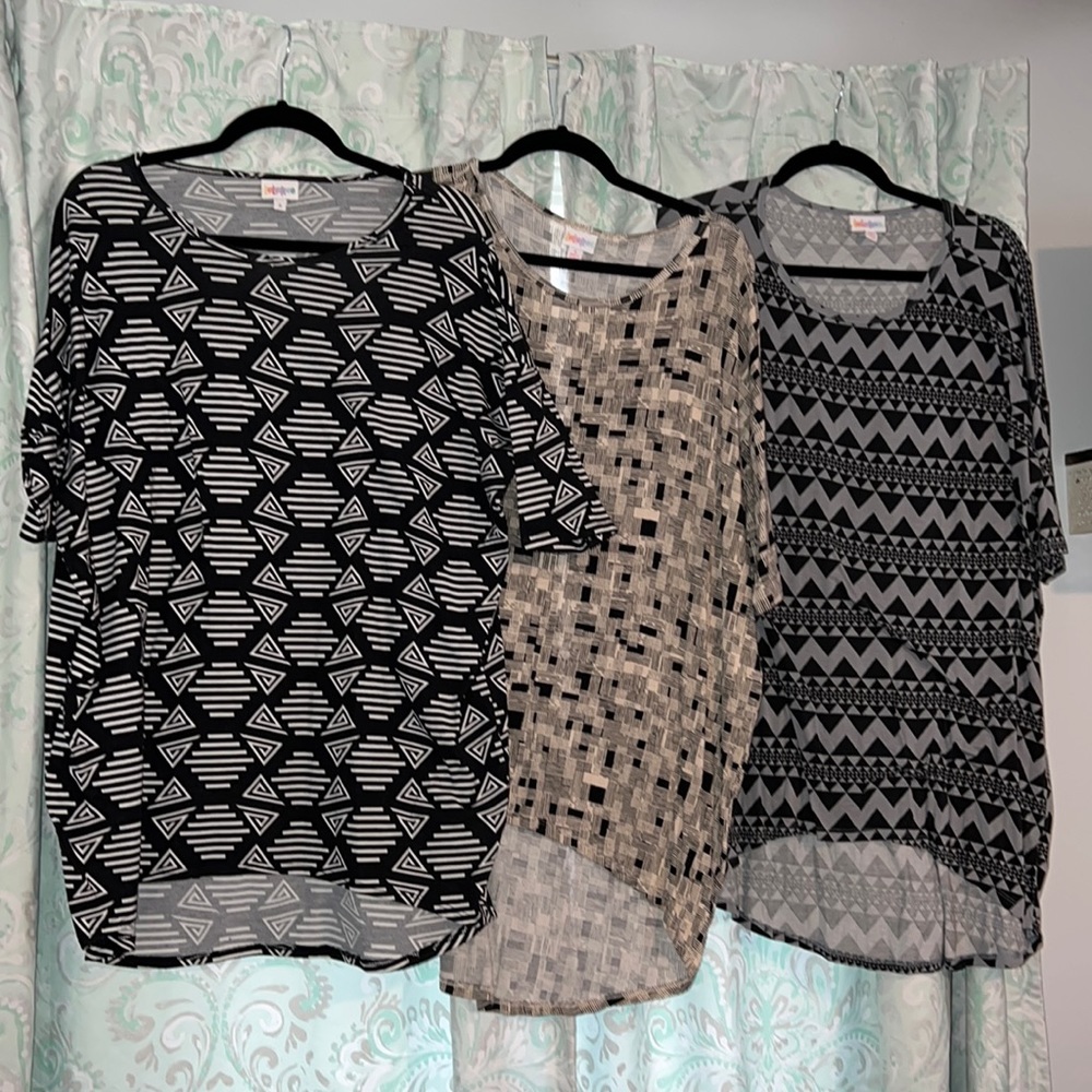LOT OF 3 GUC Small LuLaRoe Irma tops